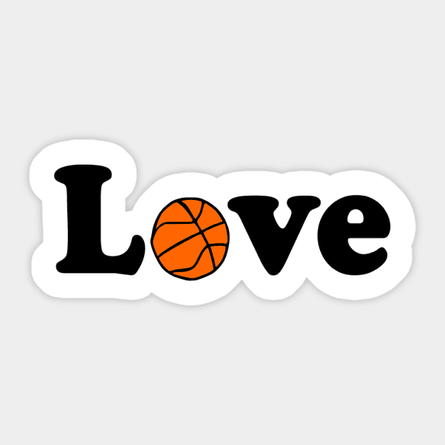I love Baskettball Sticker by Simple D.